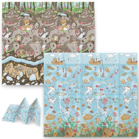 Mata piankowa edukacyjna składana 200 x 180 x 1 cm Nukido NK-340 ocean-ziemia Nukido Mata piankowa edukacyjna składana 200 x 180 x 1 cm Nukido NK-340 ocean-ziemia Nukido