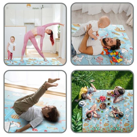 Mata piankowa edukacyjna składana 200 x 180 x 1 cm Nukido NK-340 ocean-ziemia Nukido Mata piankowa edukacyjna składana 200 x 180 x 1 cm Nukido NK-340 ocean-ziemia Nukido