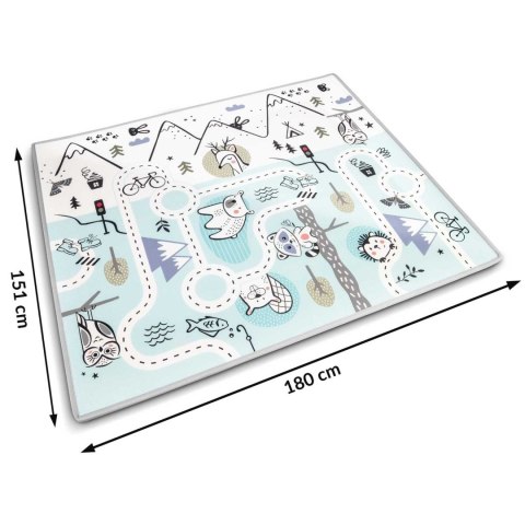 Mata piankowa edukacyjna zwijana 180 x 150 x 1,5 cm Nukido NK-342 Nukido Mata piankowa edukacyjna zwijana 180 x 150 x 1,5 cm Nukido NK-342 Nukido