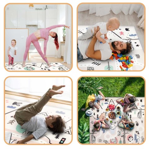 Mata piankowa edukacyjna zwijana 180 x 150 x 1,5 cm Nukido NK-342 Nukido Mata piankowa edukacyjna zwijana 180 x 150 x 1,5 cm Nukido NK-342 Nukido