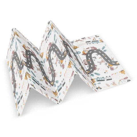 Mata piankowa składana 200 x 180 x 1 cm Nukido NK-340 ziemia-pociąg Nukido Mata piankowa składana 200 x 180 x 1 cm Nukido NK-340 ziemia-pociąg Nukido
