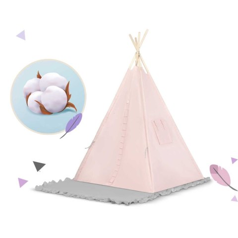 Namiot tipi dla dzieci NK-406 Nukido - jasno różowy Nukido Namiot tipi dla dzieci NK-406 Nukido - jasno różowy Nukido