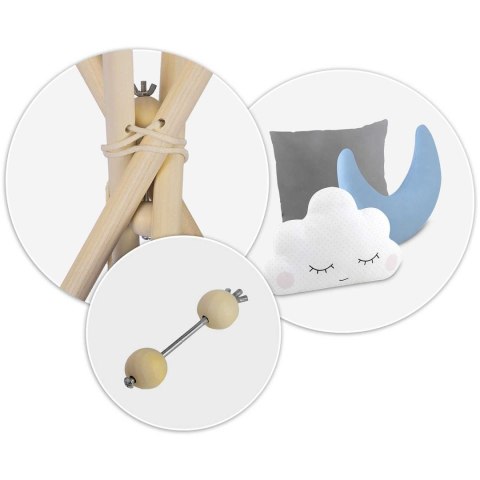 Namiot tipi dla dzieci NK-406 Nukido - szary Nukido Namiot tipi dla dzieci NK-406 Nukido - szary Nukido