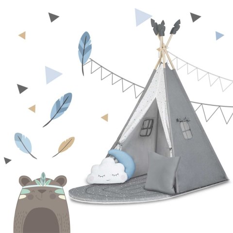 Namiot tipi dla dzieci NK-406 Nukido - szary Nukido Namiot tipi dla dzieci NK-406 Nukido - szary Nukido