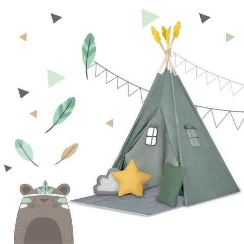 Namiot tipi dla dzieci NK-406 Nukido - zielony Nukido Namiot tipi dla dzieci NK-406 Nukido - zielony Nukido