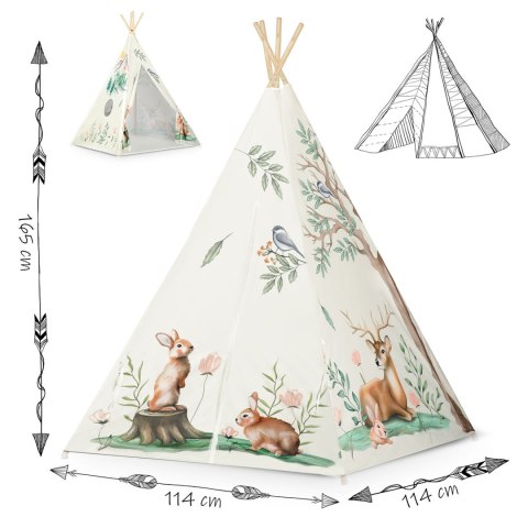 Namiot tipi dla dzieci Nukido - beżowe Nukido Namiot tipi dla dzieci Nukido - beżowe Nukido