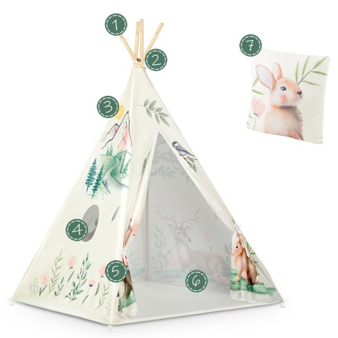 Namiot tipi dla dzieci Nukido - beżowe Nukido Namiot tipi dla dzieci Nukido - beżowe Nukido