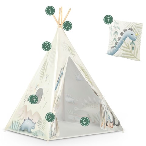 Namiot tipi dla dzieci Nukido - dinozaury Nukido Namiot tipi dla dzieci Nukido - dinozaury Nukido