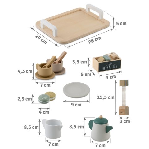 Drewniany zestaw do herbaty NK-864 Nukido Nukido Drewniany zestaw do herbaty NK-864 Nukido Nukido