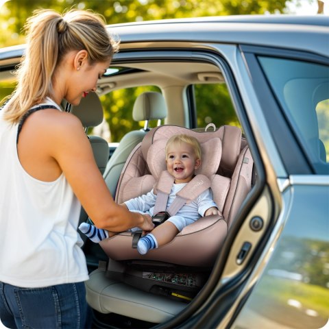 Fotelik samochodowy Nukido Aero Line beżowy 0-36 kg ISOFIX Nukido Fotelik samochodowy Nukido Aero Line beżowy 0-36 kg ISOFIX Nukido