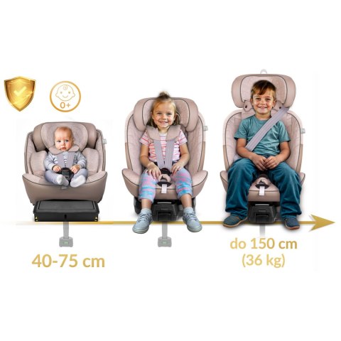 Fotelik samochodowy Nukido Aero Line beżowy 0-36 kg ISOFIX Nukido Fotelik samochodowy Nukido Aero Line beżowy 0-36 kg ISOFIX Nukido