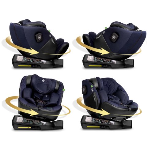 Fotelik samochodowy Nukido Aero Line czarno-granatowy 0-36 kg ISOFIX Nukido Fotelik samochodowy Nukido Aero Line czarno-granatowy 0-36 kg ISOFIX Nukido