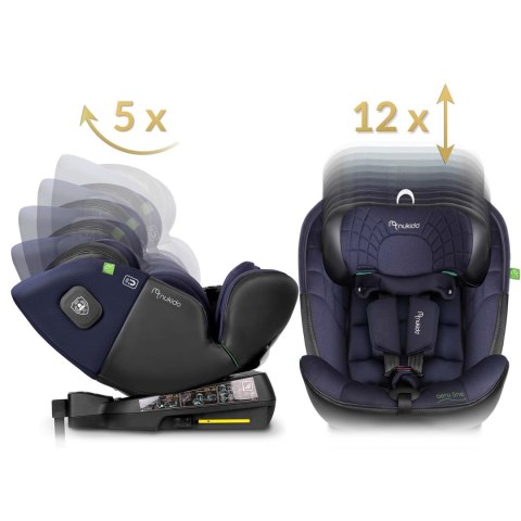 Fotelik samochodowy Nukido Aero Line czarno-granatowy 0-36 kg ISOFIX Nukido Fotelik samochodowy Nukido Aero Line czarno-granatowy 0-36 kg ISOFIX Nukido