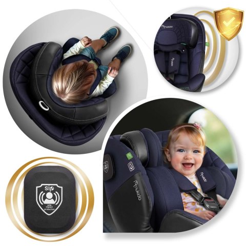 Fotelik samochodowy Nukido Aero Line czarno-granatowy 0-36 kg ISOFIX Nukido Fotelik samochodowy Nukido Aero Line czarno-granatowy 0-36 kg ISOFIX Nukido