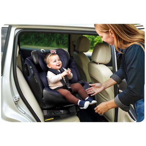 Fotelik samochodowy Nukido Aero Line czarno-granatowy 0-36 kg ISOFIX Nukido Fotelik samochodowy Nukido Aero Line czarno-granatowy 0-36 kg ISOFIX Nukido