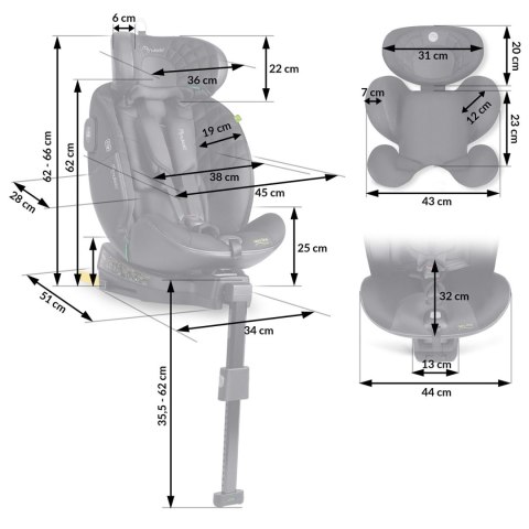 Fotelik samochodowy Nukido Aero Line czarny 0-36 kg ISOFIX Nukido Fotelik samochodowy Nukido Aero Line czarny 0-36 kg ISOFIX Nukido