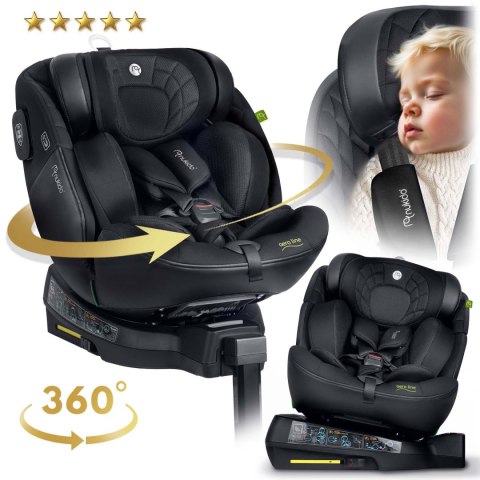 Fotelik samochodowy Nukido Aero Line czarny 0-36 kg ISOFIX Nukido Fotelik samochodowy Nukido Aero Line czarny 0-36 kg ISOFIX Nukido