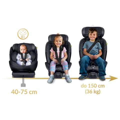 Fotelik samochodowy Nukido Aero Line czarny 0-36 kg ISOFIX Nukido Fotelik samochodowy Nukido Aero Line czarny 0-36 kg ISOFIX Nukido