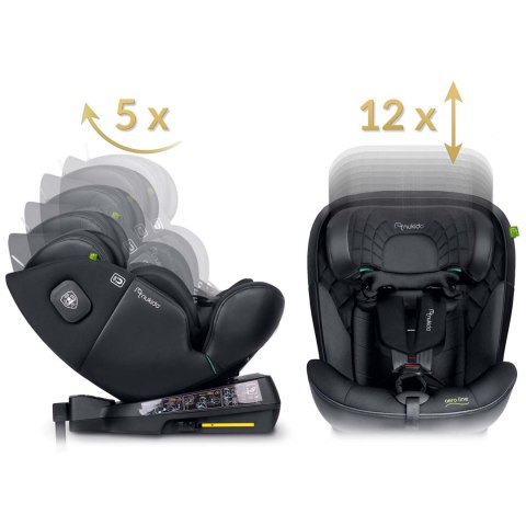 Fotelik samochodowy Nukido Aero Line czarny 0-36 kg ISOFIX Nukido Fotelik samochodowy Nukido Aero Line czarny 0-36 kg ISOFIX Nukido