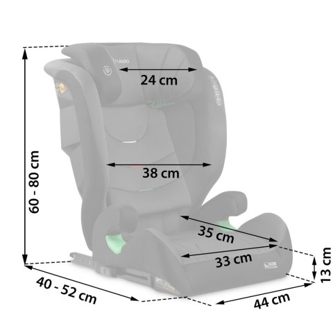 Fotelik samochodowy Nukido Louis Soft czarno-szary 15-36 kg ISOFIX Nukido Fotelik samochodowy Nukido Louis Soft czarno-szary 15-36 kg ISOFIX Nukido