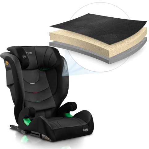 Fotelik samochodowy Nukido Louis Soft czarno-szary 15-36 kg ISOFIX Nukido Fotelik samochodowy Nukido Louis Soft czarno-szary 15-36 kg ISOFIX Nukido