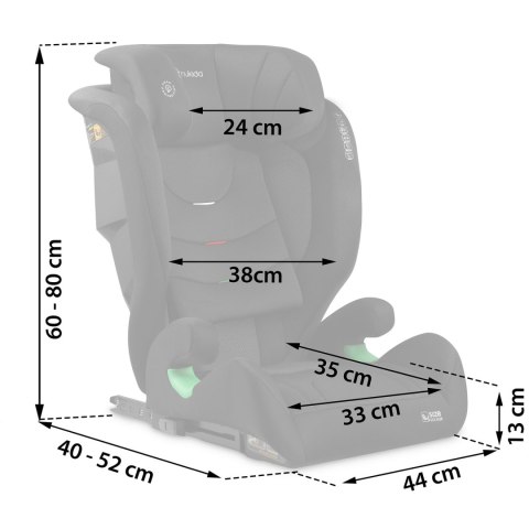 Fotelik samochodowy Nukido Louis Soft czarny 15-36 kg ISOFIX Nukido Fotelik samochodowy Nukido Louis Soft czarny 15-36 kg ISOFIX Nukido