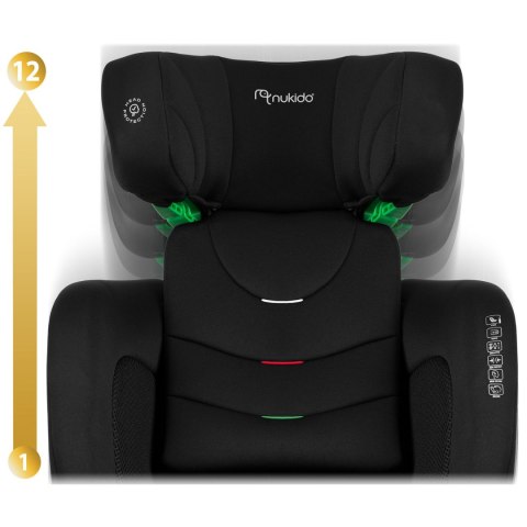 Fotelik samochodowy Nukido Louis Soft czarny 15-36 kg ISOFIX Nukido Fotelik samochodowy Nukido Louis Soft czarny 15-36 kg ISOFIX Nukido