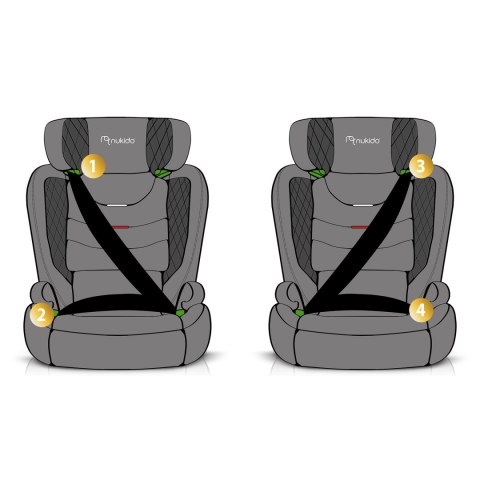 Fotelik samochodowy Nukido Louis Soft czarny 15-36 kg ISOFIX Nukido Fotelik samochodowy Nukido Louis Soft czarny 15-36 kg ISOFIX Nukido