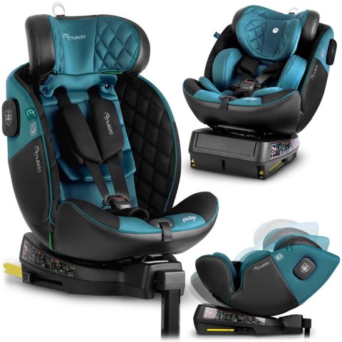 Fotelik samochodowy Nukido Prestige Line czarno-niebieski 0-36 kg ISOFIX Nukido Fotelik samochodowy Nukido Prestige Line czarno-niebieski 0-36 kg ISOFIX Nukido
