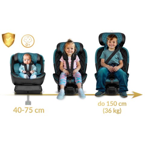 Fotelik samochodowy Nukido Prestige Line czarno-niebieski 0-36 kg ISOFIX Nukido Fotelik samochodowy Nukido Prestige Line czarno-niebieski 0-36 kg ISOFIX Nukido