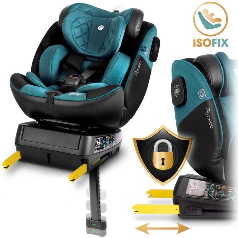 Fotelik samochodowy Nukido Prestige Line czarno-niebieski 0-36 kg ISOFIX Nukido Fotelik samochodowy Nukido Prestige Line czarno-niebieski 0-36 kg ISOFIX Nukido