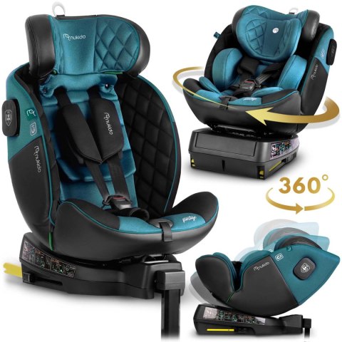 Fotelik samochodowy Nukido Prestige Line czarno-niebieski 0-36 kg ISOFIX Nukido Fotelik samochodowy Nukido Prestige Line czarno-niebieski 0-36 kg ISOFIX Nukido