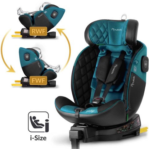 Fotelik samochodowy Nukido Prestige Line czarno-niebieski 0-36 kg ISOFIX Nukido Fotelik samochodowy Nukido Prestige Line czarno-niebieski 0-36 kg ISOFIX Nukido
