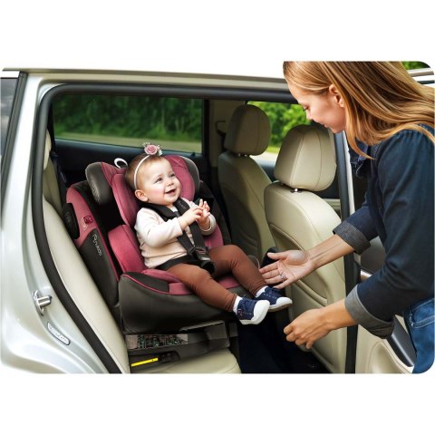 Fotelik samochodowy Nukido Prestige Line czarno-różowy 0-36 kg ISOFIX Nukido Fotelik samochodowy Nukido Prestige Line czarno-różowy 0-36 kg ISOFIX Nukido
