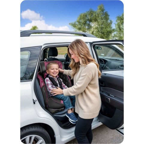 Fotelik samochodowy Nukido Prestige Line czarno-różowy 0-36 kg ISOFIX Nukido Fotelik samochodowy Nukido Prestige Line czarno-różowy 0-36 kg ISOFIX Nukido