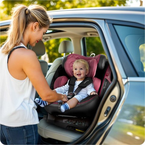 Fotelik samochodowy Nukido Prestige Line czarno-różowy 0-36 kg ISOFIX Nukido Fotelik samochodowy Nukido Prestige Line czarno-różowy 0-36 kg ISOFIX Nukido