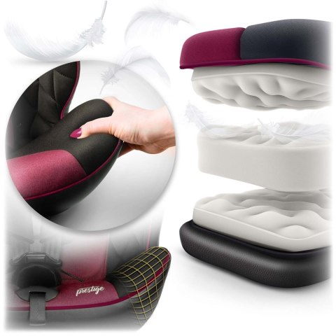 Fotelik samochodowy Nukido Prestige Line czarno-różowy 0-36 kg ISOFIX Nukido Fotelik samochodowy Nukido Prestige Line czarno-różowy 0-36 kg ISOFIX Nukido