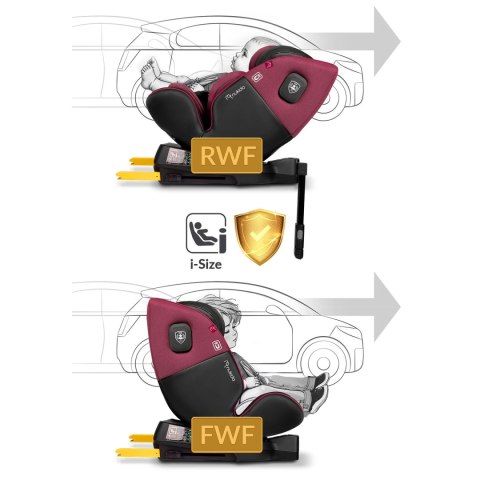 Fotelik samochodowy Nukido Prestige Line czarno-różowy 0-36 kg ISOFIX Nukido Fotelik samochodowy Nukido Prestige Line czarno-różowy 0-36 kg ISOFIX Nukido