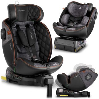 Fotelik samochodowy Nukido Prestige Line czarno-szary 0-36 kg ISOFIX Nukido