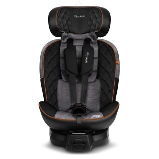 Fotelik samochodowy Nukido Prestige Line czarno-szary 0-36 kg ISOFIX Nukido