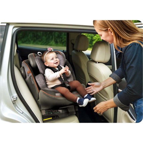 Fotelik samochodowy Nukido Prestige Line czarno-szary 0-36 kg ISOFIX Nukido Fotelik samochodowy Nukido Prestige Line czarno-szary 0-36 kg ISOFIX Nukido