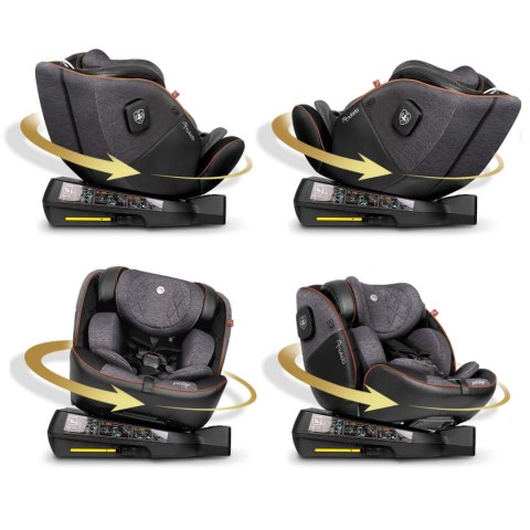 Fotelik samochodowy Nukido Prestige Line czarno-szary 0-36 kg ISOFIX Nukido Fotelik samochodowy Nukido Prestige Line czarno-szary 0-36 kg ISOFIX Nukido