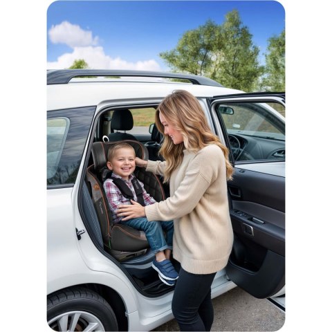 Fotelik samochodowy Nukido Prestige Line czarno-szary 0-36 kg ISOFIX Nukido Fotelik samochodowy Nukido Prestige Line czarno-szary 0-36 kg ISOFIX Nukido
