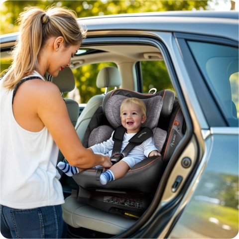 Fotelik samochodowy Nukido Prestige Line czarno-szary 0-36 kg ISOFIX Nukido Fotelik samochodowy Nukido Prestige Line czarno-szary 0-36 kg ISOFIX Nukido