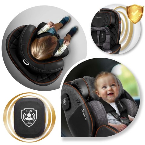 Fotelik samochodowy Nukido Prestige Line czarno-szary 0-36 kg ISOFIX Nukido Fotelik samochodowy Nukido Prestige Line czarno-szary 0-36 kg ISOFIX Nukido