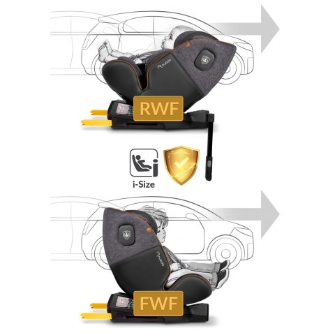 Fotelik samochodowy Nukido Prestige Line czarno-szary 0-36 kg ISOFIX Nukido Fotelik samochodowy Nukido Prestige Line czarno-szary 0-36 kg ISOFIX Nukido