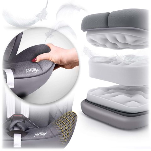 Fotelik samochodowy Nukido Prestige Line szary 0-36 kg ISOFIX Nukido Fotelik samochodowy Nukido Prestige Line szary 0-36 kg ISOFIX Nukido