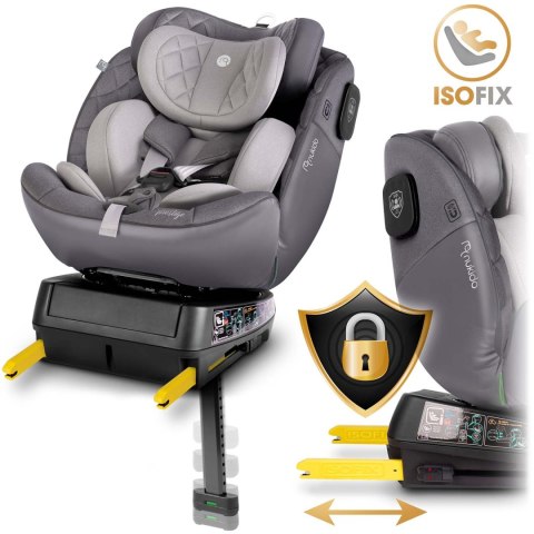 Fotelik samochodowy Nukido Prestige Line szary 0-36 kg ISOFIX Nukido Fotelik samochodowy Nukido Prestige Line szary 0-36 kg ISOFIX Nukido