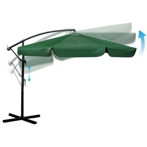 Parasol ogrodowy składany 6 segmentowy 350 cm z pokrowcem Plonos PL-880 Plonos