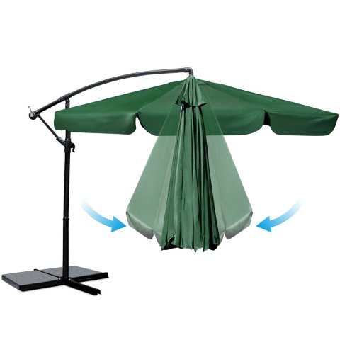 Parasol ogrodowy składany 6 segmentowy 350 cm z pokrowcem Plonos PL-880 Plonos